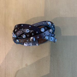 Leather Studded Brighton Bracelet